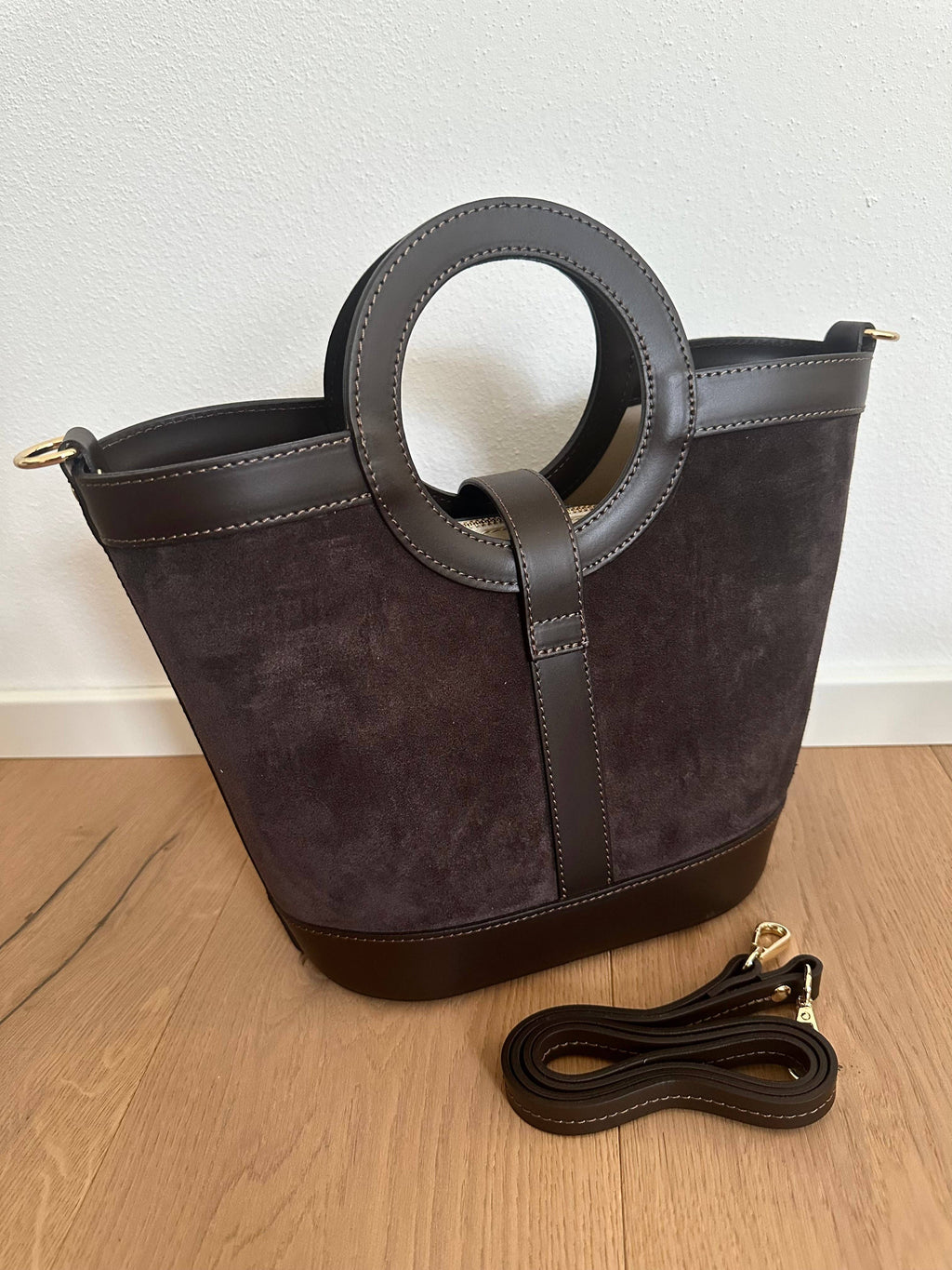 CERCLE - daim: Taupe