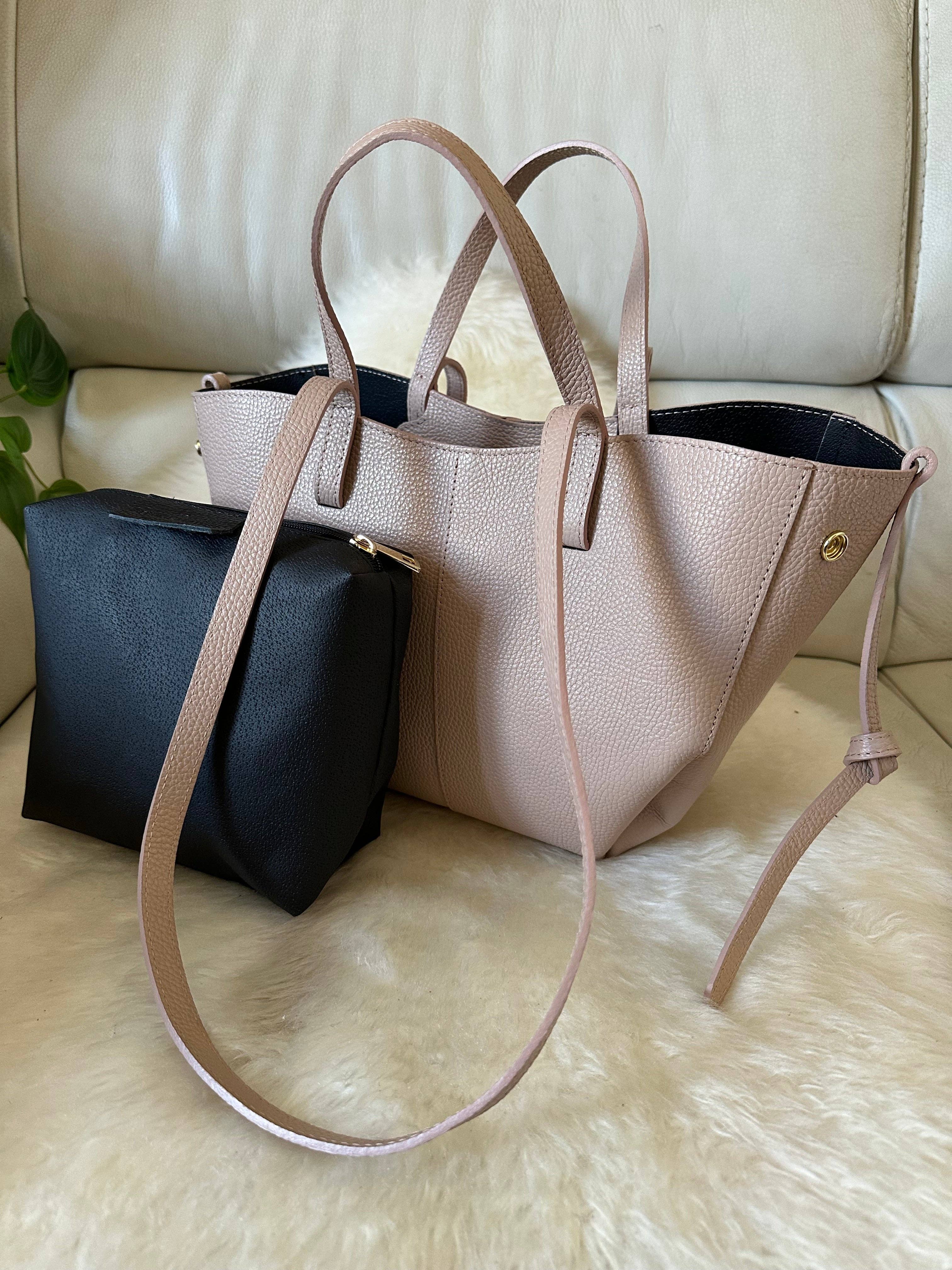 CAPRI- Cuir véritable: Taupe