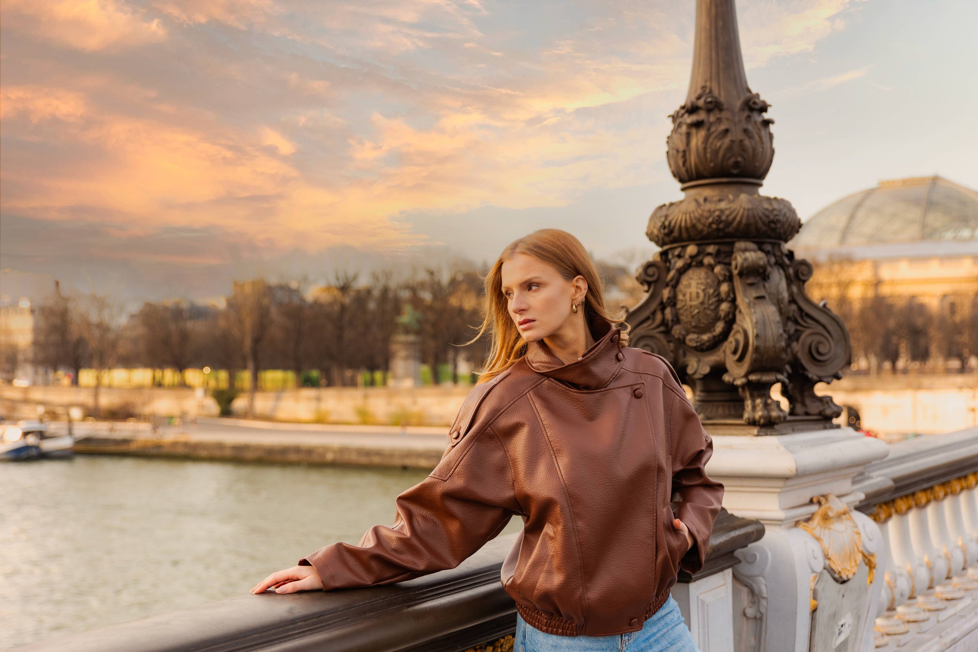 BLOUSON MOTARD EN SIMILICUIR