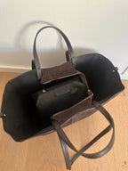 SAC CAPRI DAIM COULEUR COGNAC