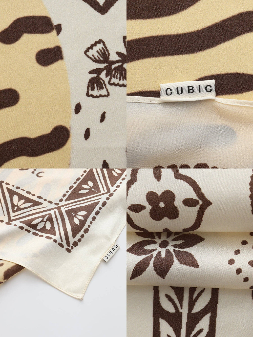 FOULARD CARRÉ EN SOIE À IMPRIMÉ ANIMAL