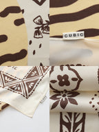 FOULARD CARRÉ EN SOIE À IMPRIMÉ ANIMAL