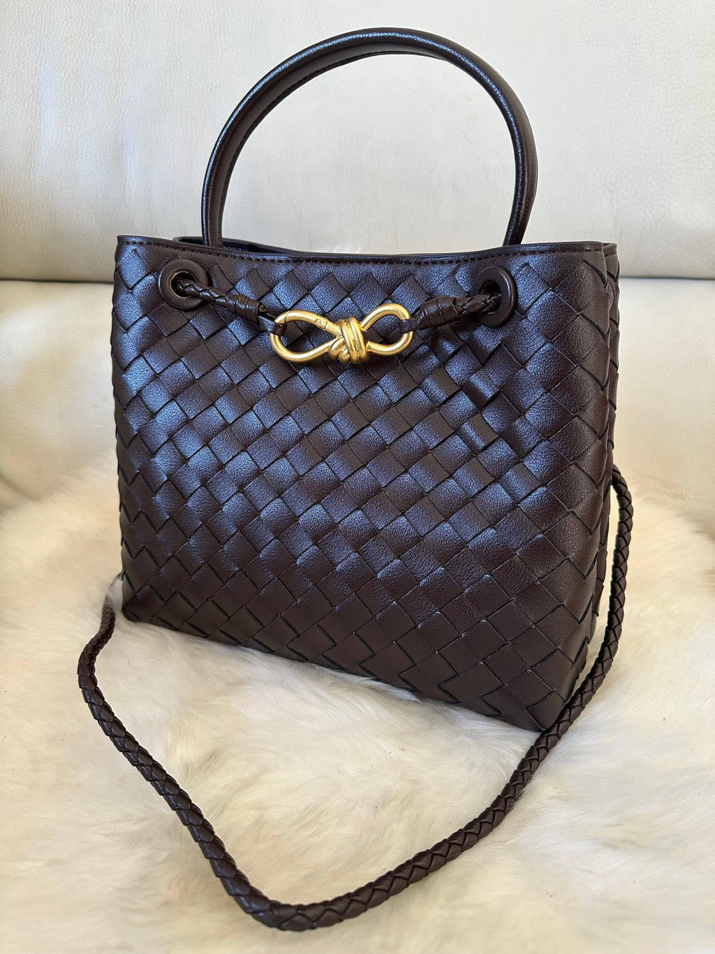 SAC LEA- véritable cuir: Beige