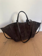 SAC CAPRI DAIM COULEUR COGNAC