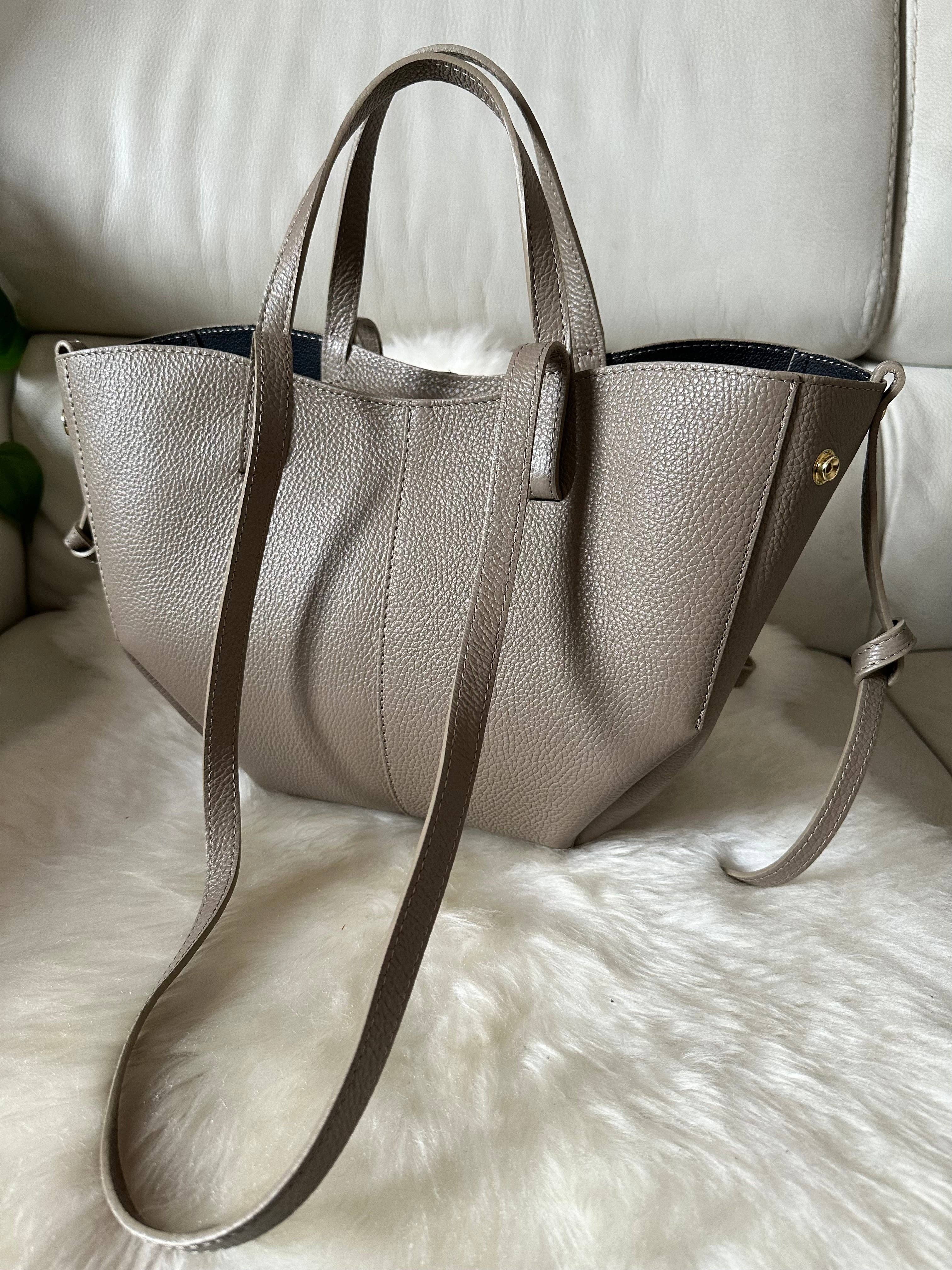 CAPRI- Cuir véritable: Taupe