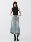 JUPE MAXI EN DENIM