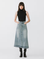 JUPE MAXI EN DENIM