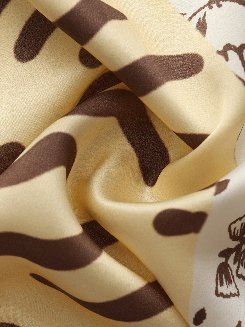 FOULARD CARRÉ EN SOIE À IMPRIMÉ ANIMAL