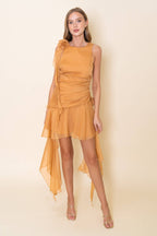 ROBE MINI ASYMÉTRIQUE