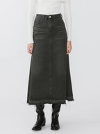 JUPE MAXI EN DENIM