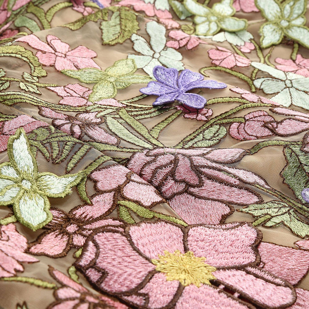 Robe Mini Transparente Élégante Sans Manches à Broderie Florale