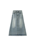 JUPE MAXI EN DENIM
