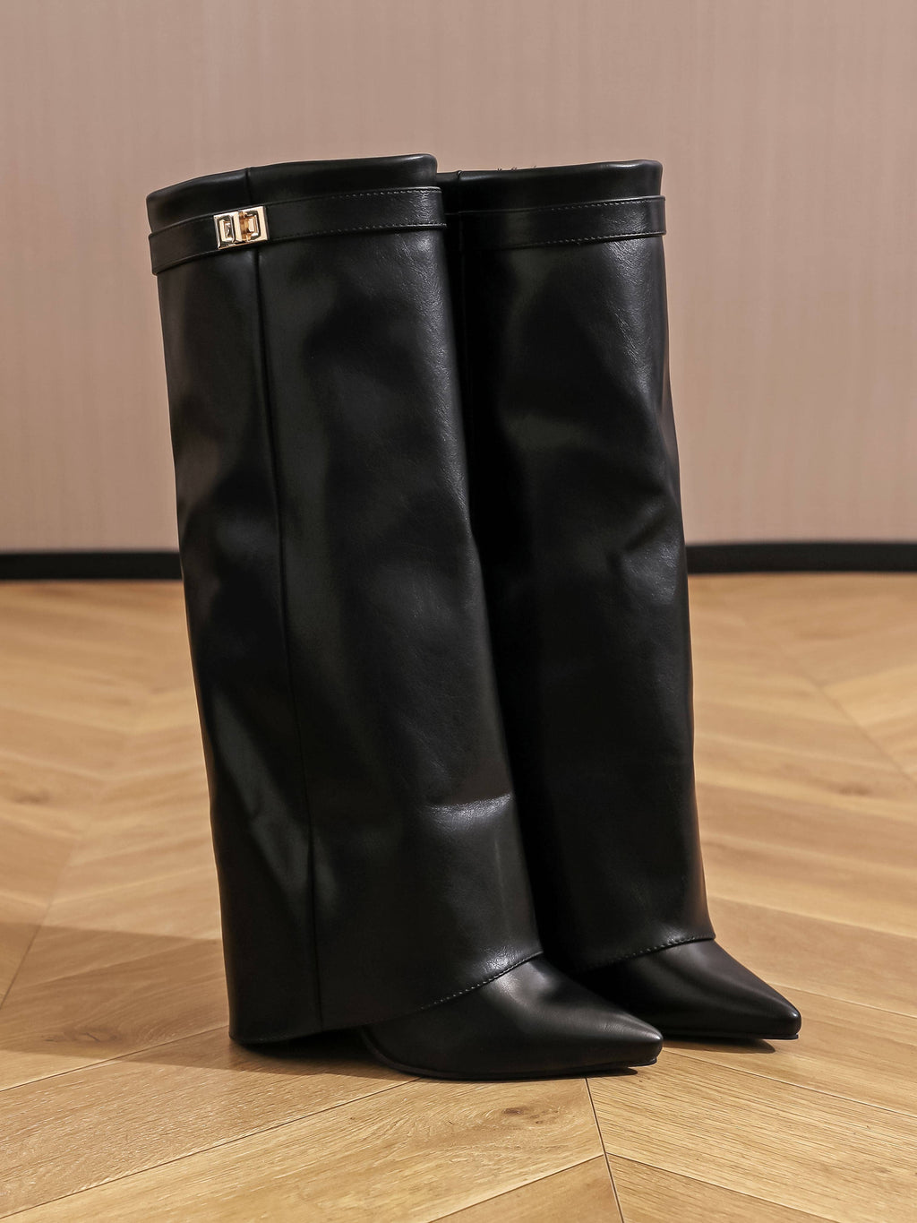 Bottes hautes tube noir