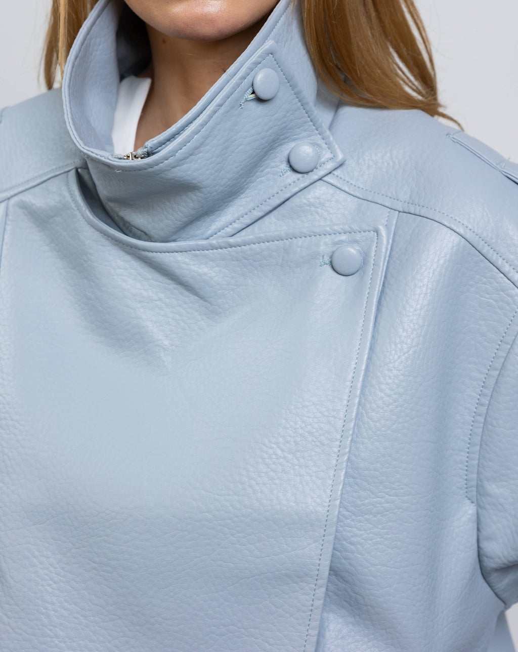 BLOUSON MOTARD EN SIMILICUIR