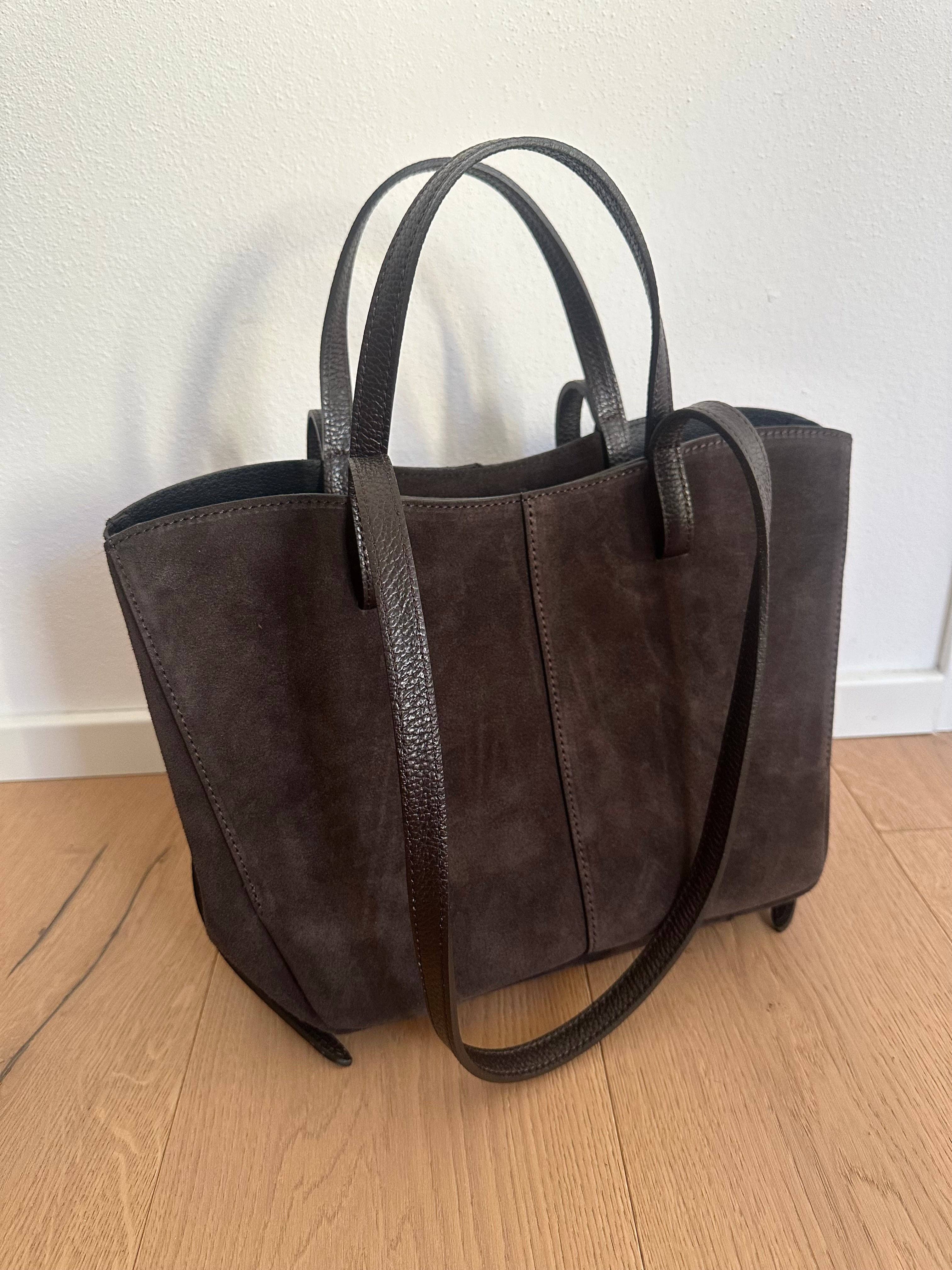 SAC CAPRI DAIM COULEUR COGNAC