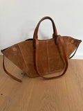 SAC CAPRI DAIM COULEUR COGNAC