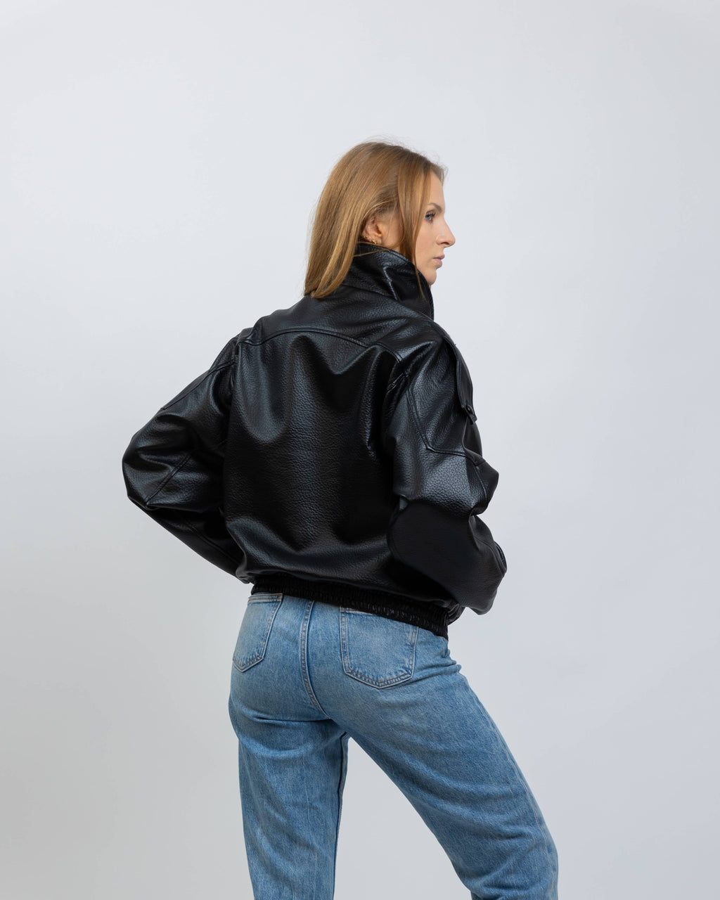 BLOUSON MOTARD EN SIMILICUIR