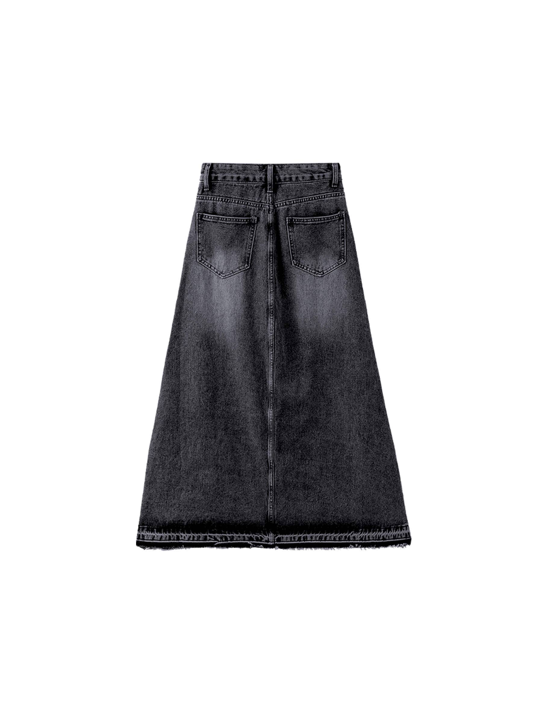 JUPE MAXI EN DENIM
