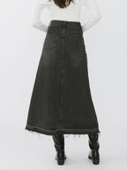 JUPE MAXI EN DENIM