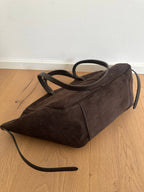 SAC CAPRI DAIM COULEUR COGNAC