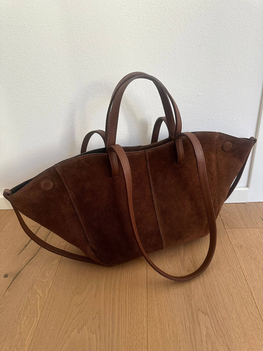 SAC CAPRI DAIM COULEUR COGNAC