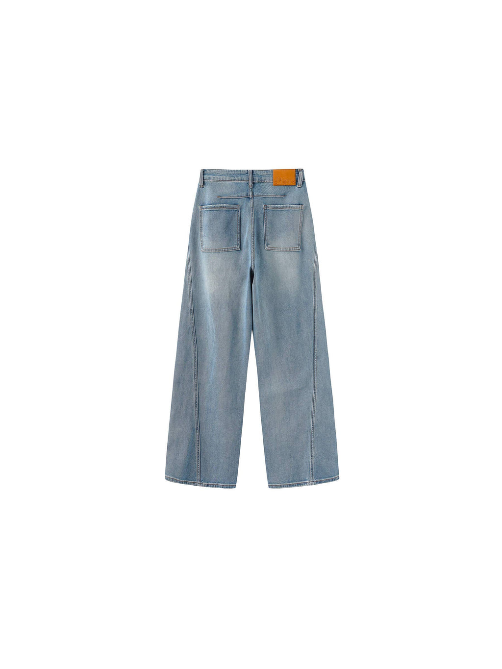 Jean Droit à Jambes Larges - Taille Haute Vintage
