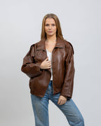 BLOUSON MOTARD EN SIMILICUIR